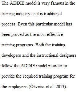 Training Process Model ADDIE